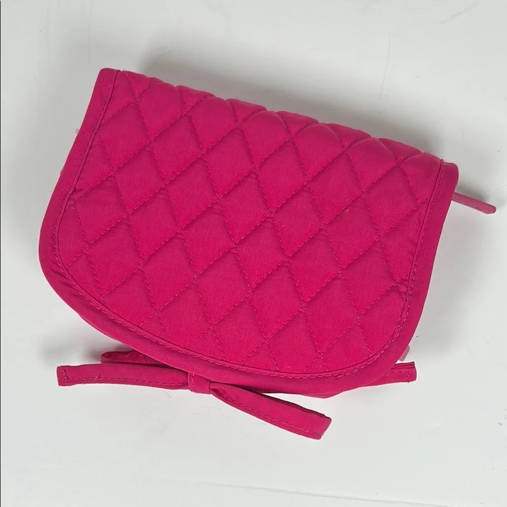 Vera Bradley Pink Quilted Makeup travel bag